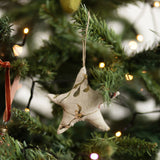 Star Linen Ornament in Mistletoe