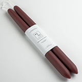 Burgundy Beeswax Dipped Candles