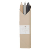 Taper Candles Set of 6 in Dark Neutrals