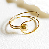 Sphere and Loop Bangle Bracelet