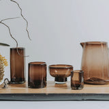 Handblown Glass Pitcher in Tamarind