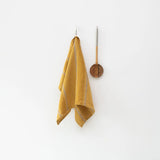 Amber Bronze Stripes Linen Kitchen Towel