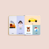 First Words with Cute Embroidered Friends Baby Book
