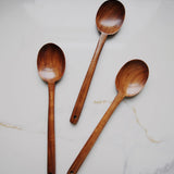 Teak Wood Oval Spoon