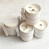 Rooted Herbals Ceramic Votive Candles in Release