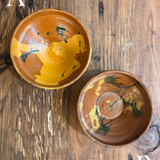 Petite Vintage Folk Art Bowl