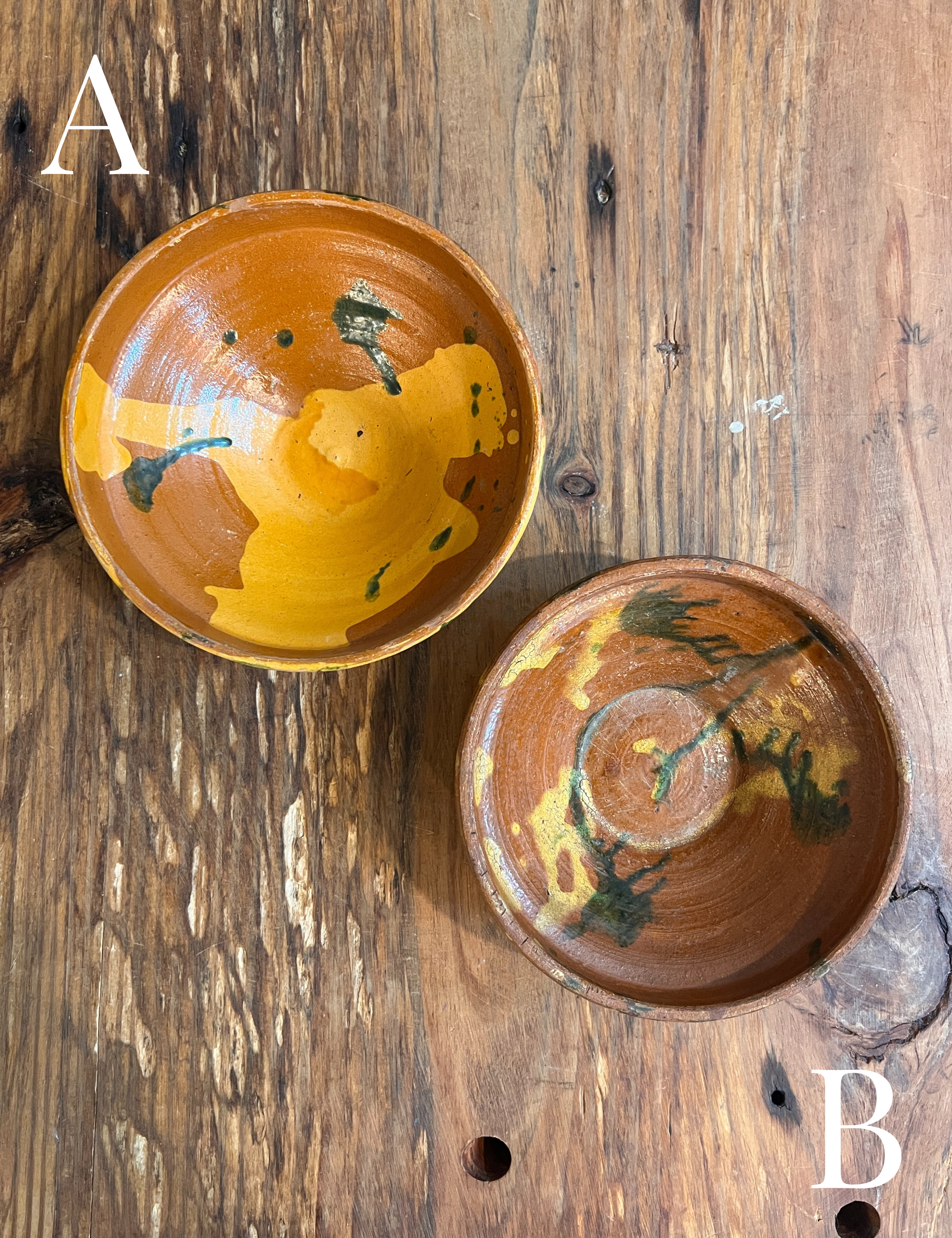 Petite Vintage Folk Art Bowl