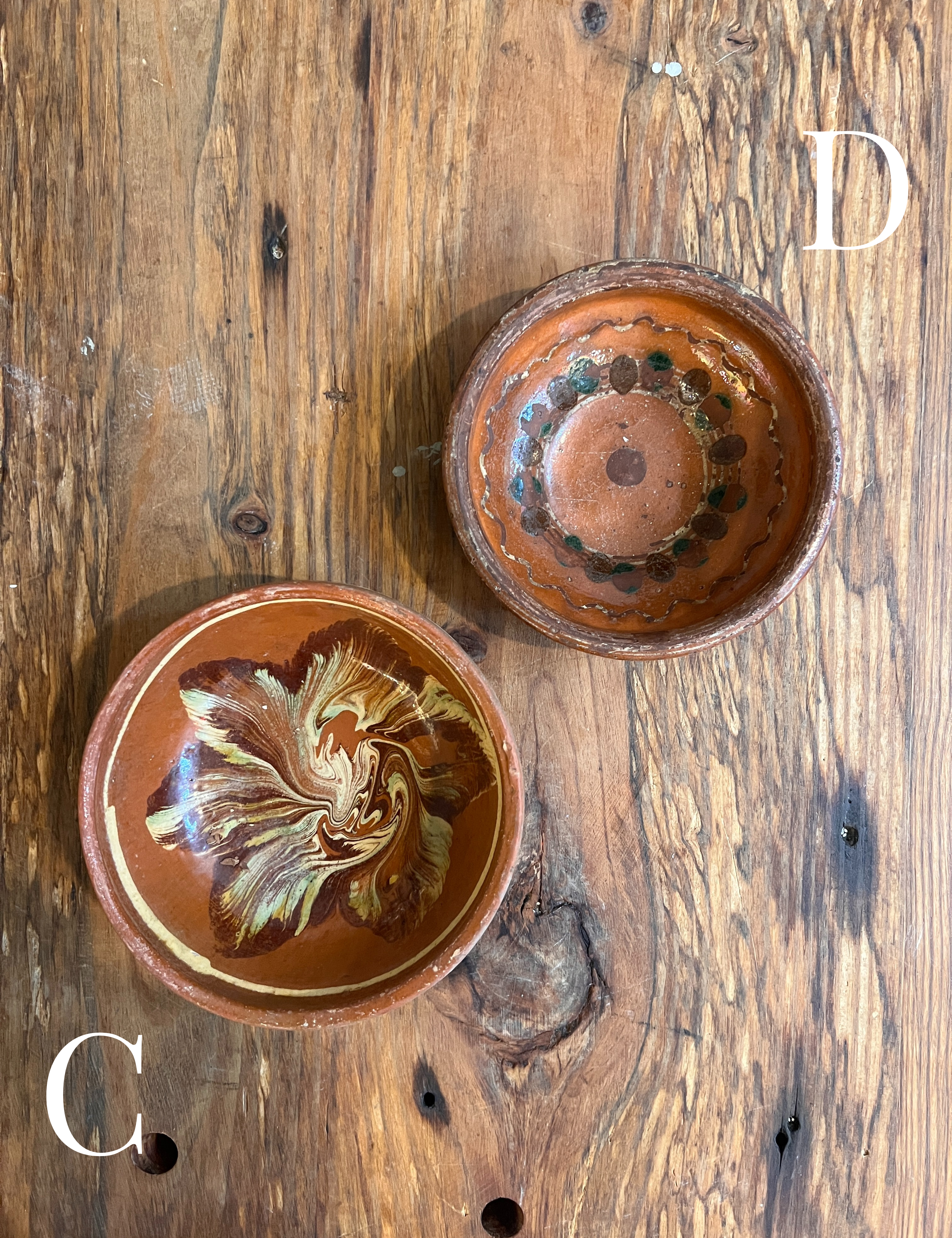 Petite Vintage Folk Art Bowl
