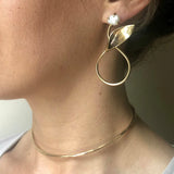 Bronze Calla Lily Earrings