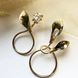 Bronze Calla Lily Earrings