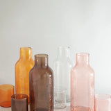 Handblown Hammered Glass Carafe