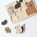 Wooden Tray Puzzle with Woodland Animals