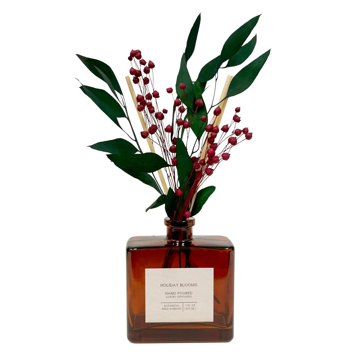 monday off by plant love house Holiday Blooms Bouquet Reed Bundle Fragrance Diffuser – Love The Clutter