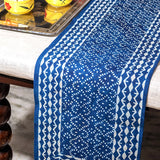 Kalamkari Table Runner in Indigo