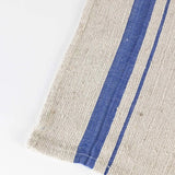 Blue Tan Wide Stripe Tea Towel Set