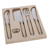 Jean Dubost Mini 4 Piece Cheese Set in Ivory