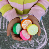 Citrus Fruit Slices Handmade Sidewalk Chalk