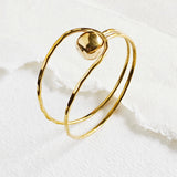 Sphere and Loop Bangle Bracelet