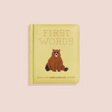 First Words with Cute Embroidered Friends Baby Book