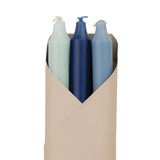 Taper Candles Set of 6 in Ocean Waves