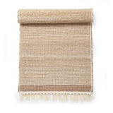 Banana Fiber Fringed Biscotti Table Runner