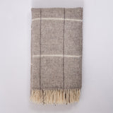Plaid Shetland Wool Throw