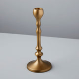 Aged Bronze Trumpet Candle Holder