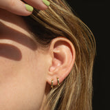 Petite Chloe Huggie Gold Earrings