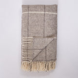 Plaid Shetland Wool Throw
