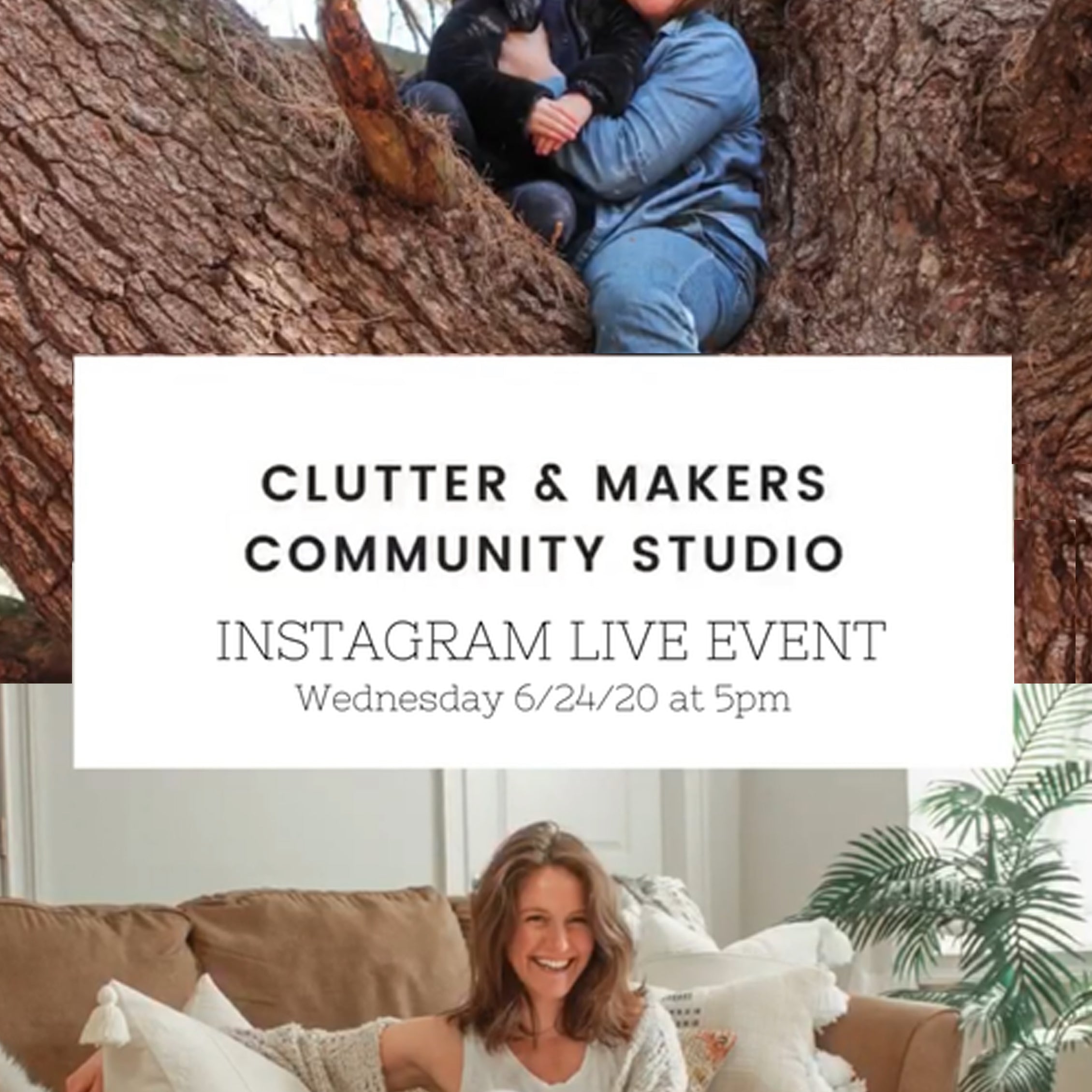 Clutter & Makers Community Studio- LIVE on Instagram