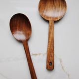 Teak Wood Oval Spoon