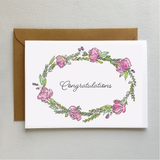 Congratulations Wreath Card