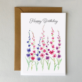 Happy Birthday Flower Card