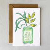 Seltzer & Plants Card