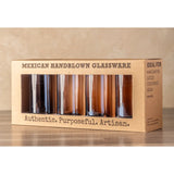 Handblown Mexican Highball Glasses - Set of 4