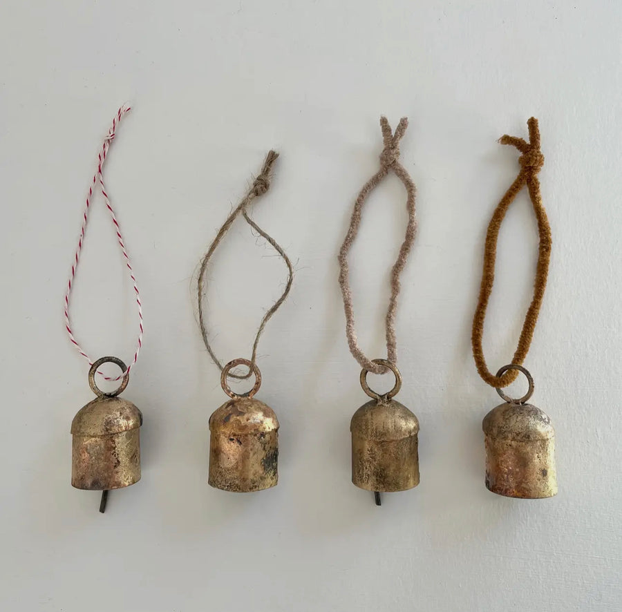 Tin Brass Bell Ornament (Options Available)
