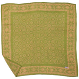 Hand-Dyed Batik Bandana in Lime Blossom