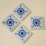 Andalusia Patterned Marble Tiles Coasters Set