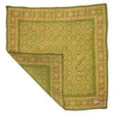 Hand-Dyed Batik Bandana in Lime Blossom