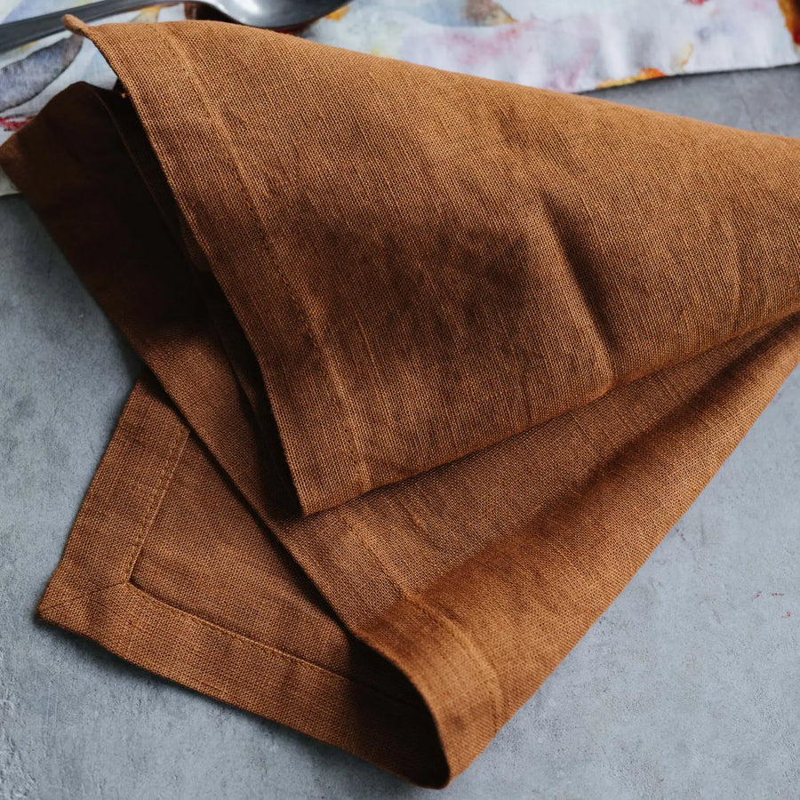 Solid Linen Napkins - Set of 2 (Colors Available)