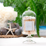 Tall Glass Jar with Lid + 120 Wooden Matches