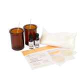 Candle Making Kit - 2pc 4oz Amber Glass Candles