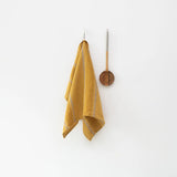 Amber Bronze Stripes Linen Kitchen Towel