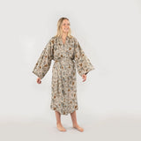 Cecily Block Print Kimono Robe