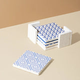 Mediterrenan Patterned Marble Tiles Coasters Set (Copy)