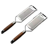 Fine Cheese Grater with Walnut Wood Handle