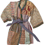 Kantha Stitch Sari Bathrobe