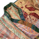 Kantha Stitch Sari Bathrobe
