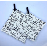 Pot Holder Set in Cafe