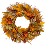 Orange Artichoke Wreath - 18"